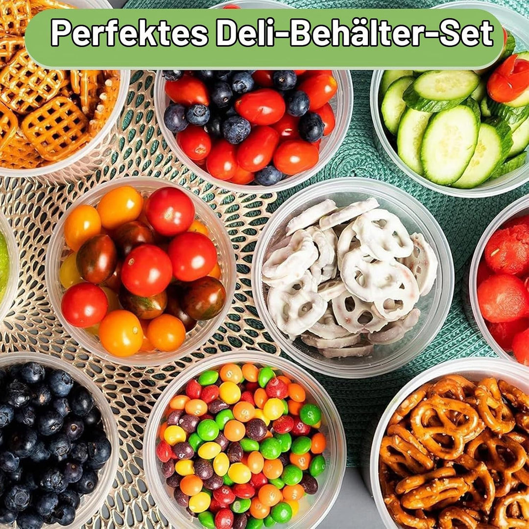 24 Sets Deli Container, 12oz&amp;24oz, Kunststoffbehälter mit Deckel, Deli Cups &amp; Food Container - BPA-f
