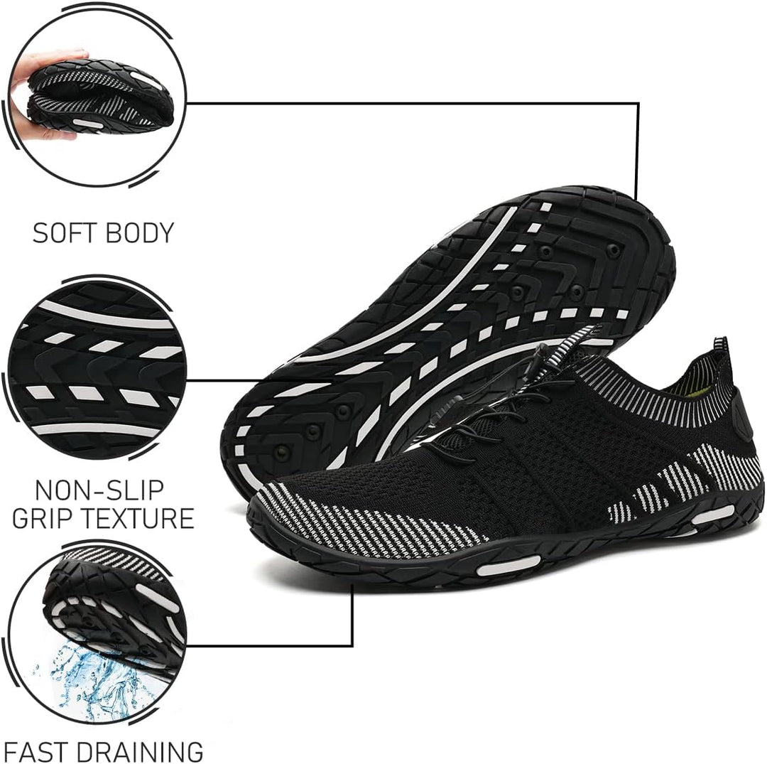Badeschuhe Herren Damen Barfussschuhe Wasserschuhe Schwimmschuhe Strandschuhe für Surfen,Tauchen,Boo