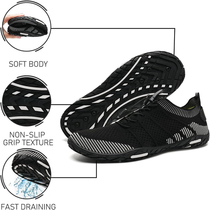 Badeschuhe Herren Damen Barfussschuhe Wasserschuhe Schwimmschuhe Strandschuhe für Surfen,Tauchen,Boo