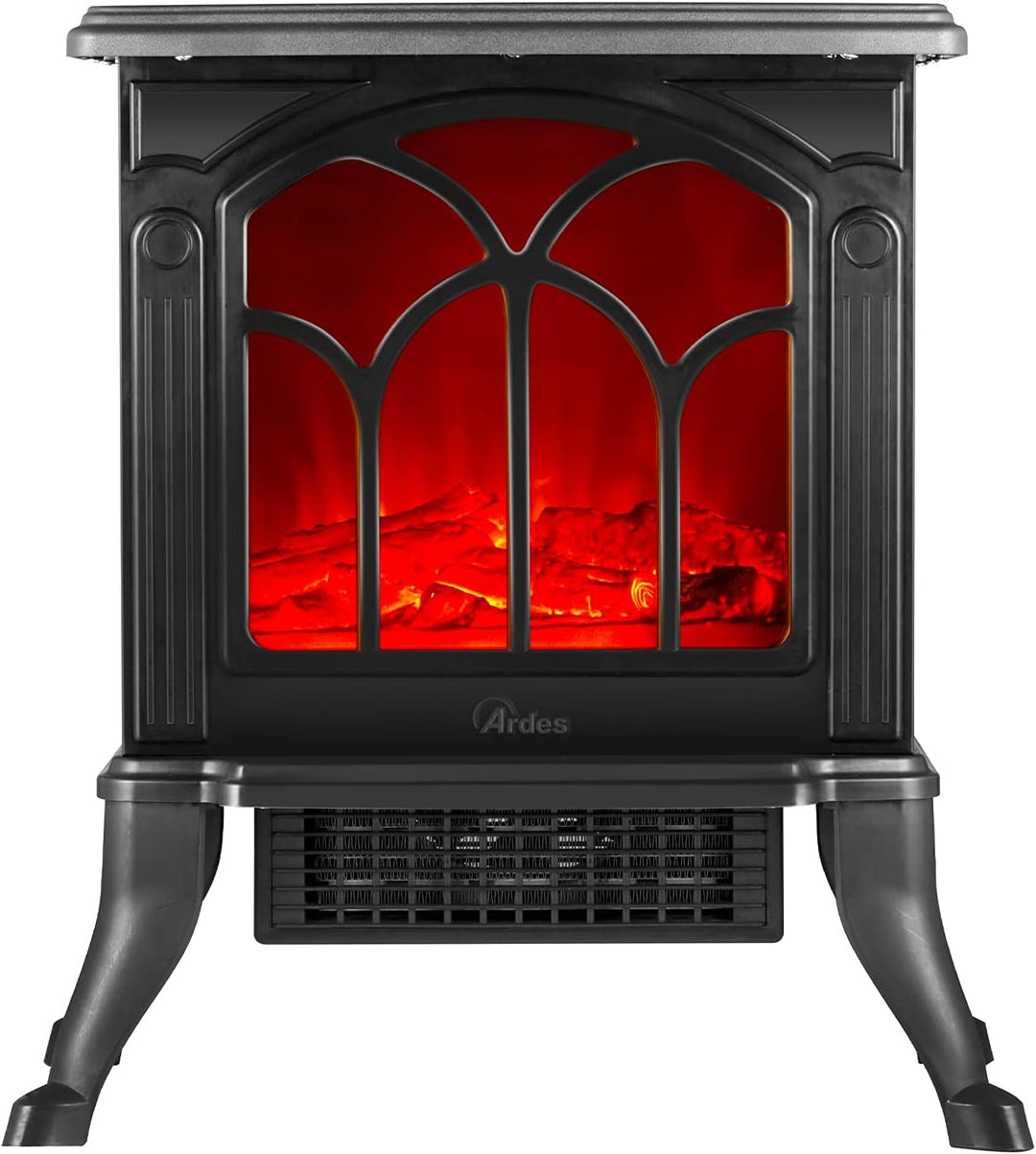 ARDES - AR354 Keramik-Elektrokamin mit Holzfeuer-Effekt CAMINO' JR, Elektrokamin mit einstellbarer F