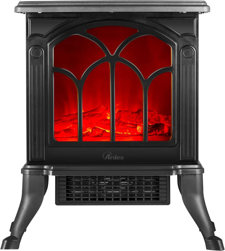 ARDES - AR354 Keramik-Elektrokamin mit Holzfeuer-Effekt CAMINO' JR, Elektrokamin mit einstellbarer F