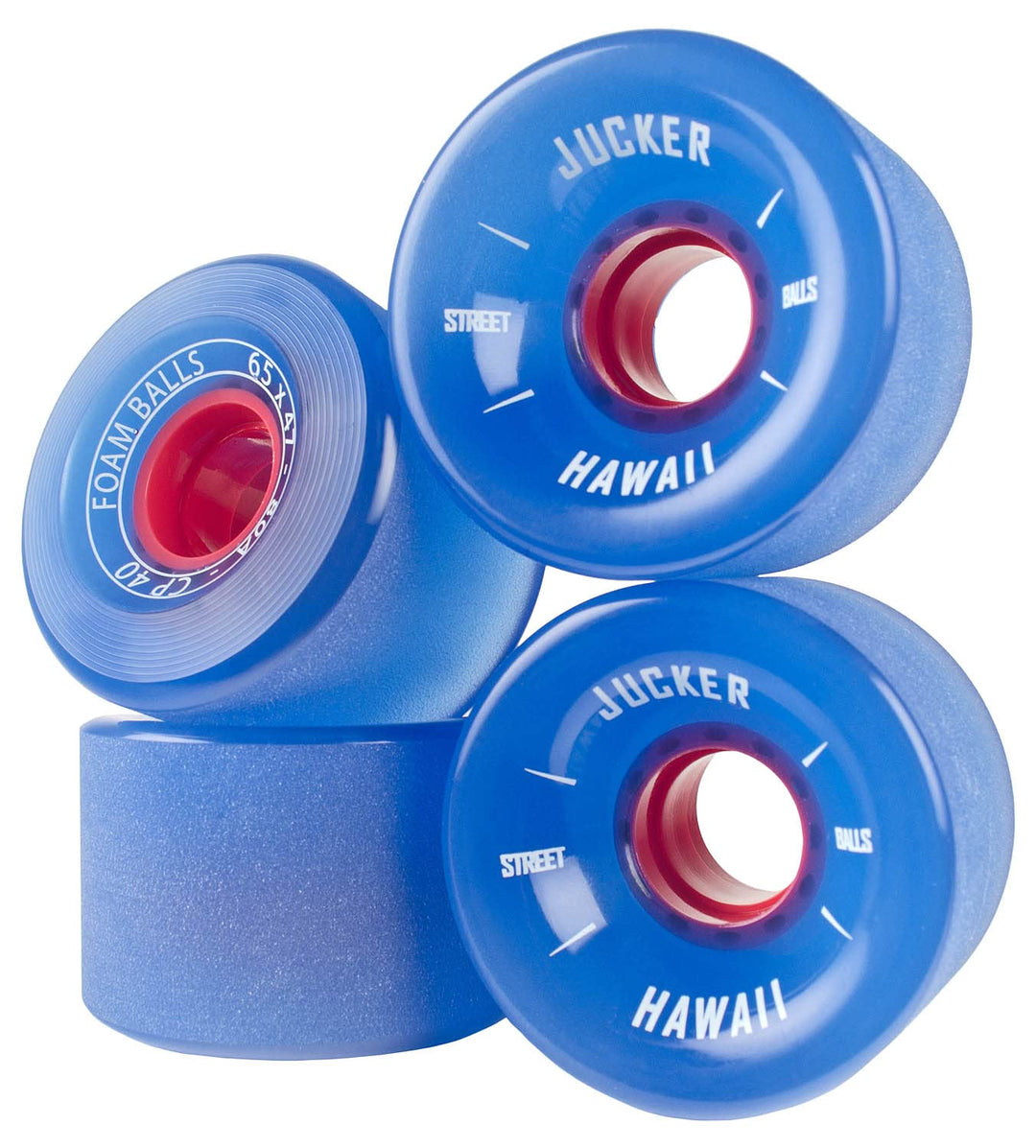 JUCKER HAWAII Longboard Rollen - Longboard Rollen Wheels STREETBALLS für Longboard Skateboard, Cruis