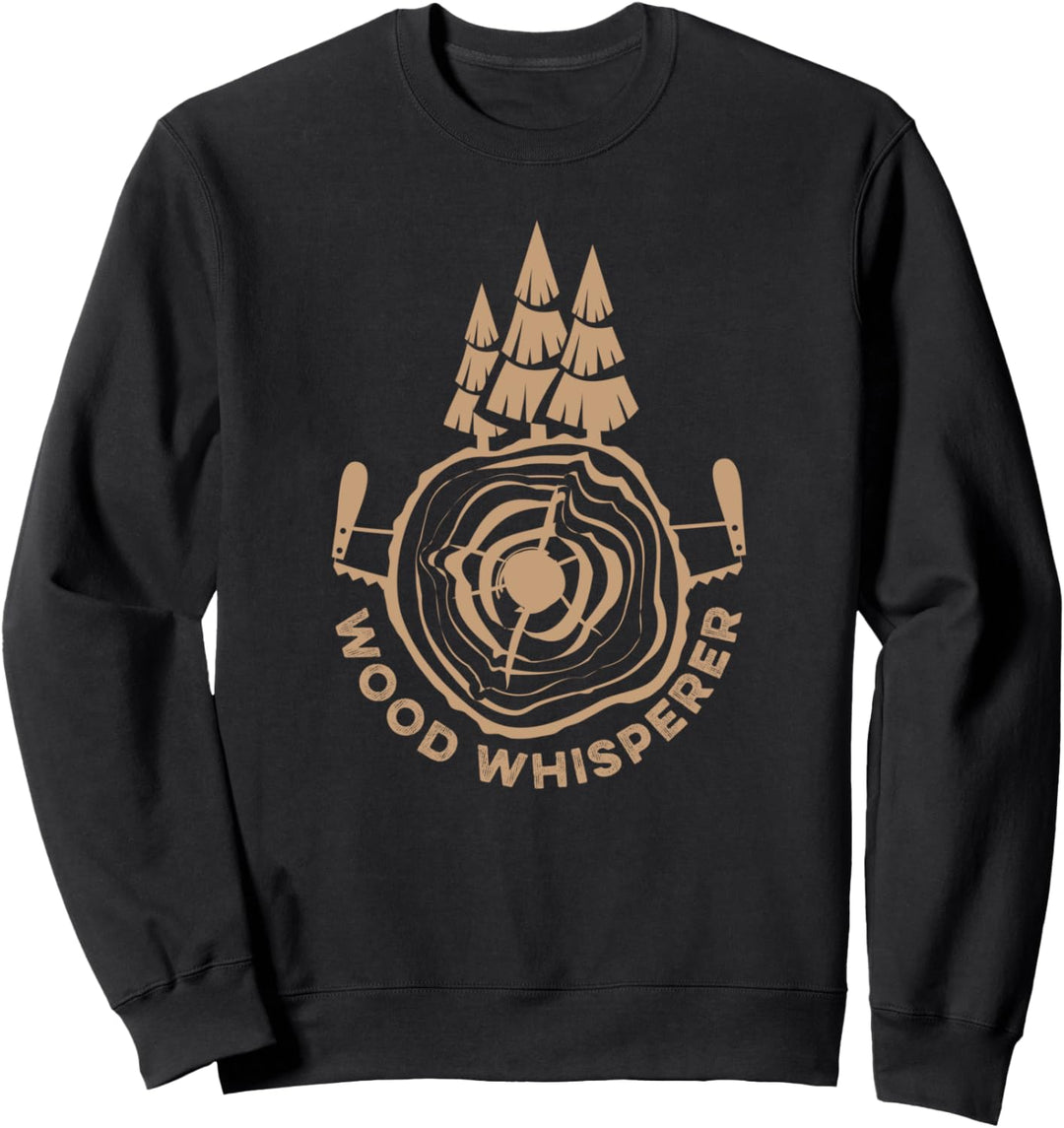 Holzflüsterer Vatertag Geschenk Holzbearbeitung Sweatshirt