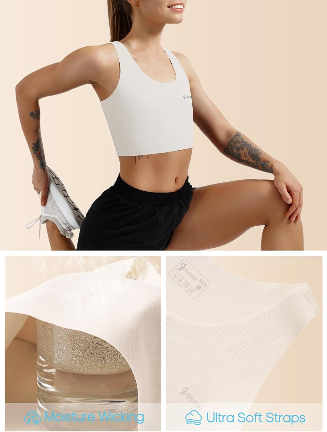 Trans Binder Transgender FTM Brust Binder für Damen Atmungsaktive Halb Kompression BH Weiss 3XL, Wei
