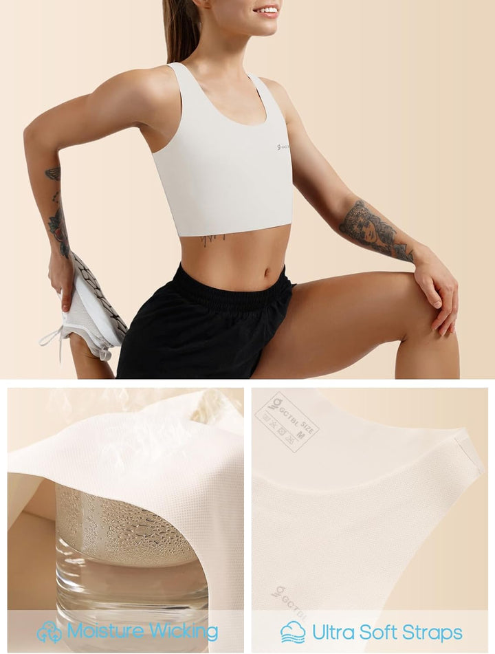 Trans Binder Transgender FTM Brust Binder für Damen Atmungsaktive Halb Kompression BH Weiss L, Weiss