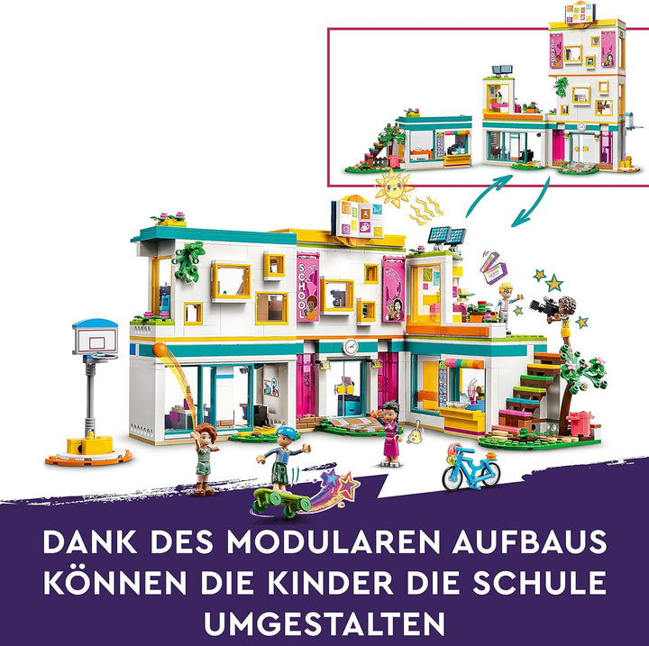 LEGO 41731 Friends Internationale Schule, Modular Building Spielzeug zum Bauen für Mädchen und Junge