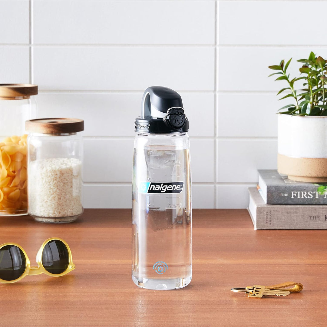 Nalgene OTF Sustain Trinkflaschen Transparent/Schwarz 0,65 L, Transparent/Schwarz