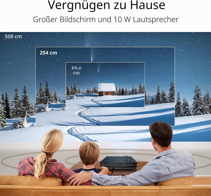 ASUS H1 LED-Projektor (Full HD, 3000 Lumen, 120 Hz, 125% Rec. 709, 125% sRGB, integrierter 10W-Lauts