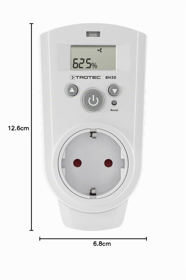 TROTEC BH30 Steckdosen-Hygrostat Steckdose Feuchteregler Hygrometer