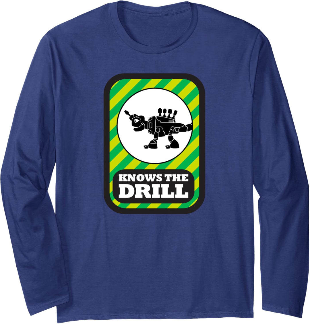 DinoTrux kenne den Bohrer Langarmshirt