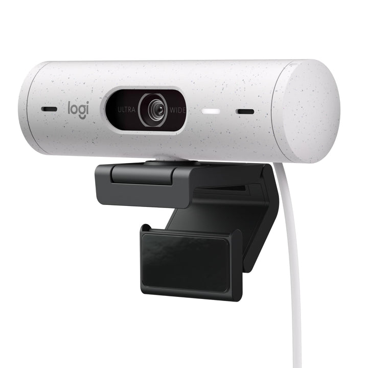 Logitech Brio 500 Full-HD-Webcam mit Auto-Lichtkorrektur, Zeigemodus, Doppelmikrofon + Rauschunterdr