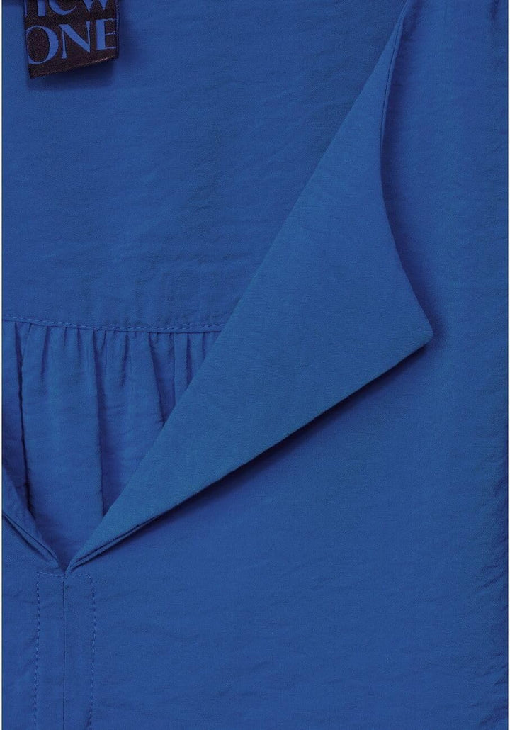 Street One Bluse mit Raffung 40 Fresh Intense Gentle Blue, 40 Fresh Intense Gentle Blue