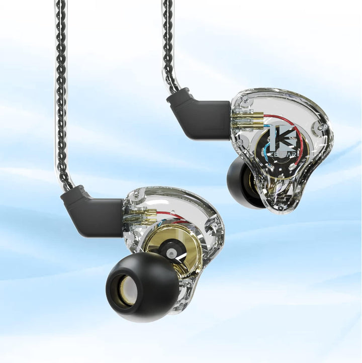 KBEAR KS1 Verdrahtete Ohrhörer Gaming Exzellent Bass Headset, Klang mit Leistung Hohe Auflösung IEM,