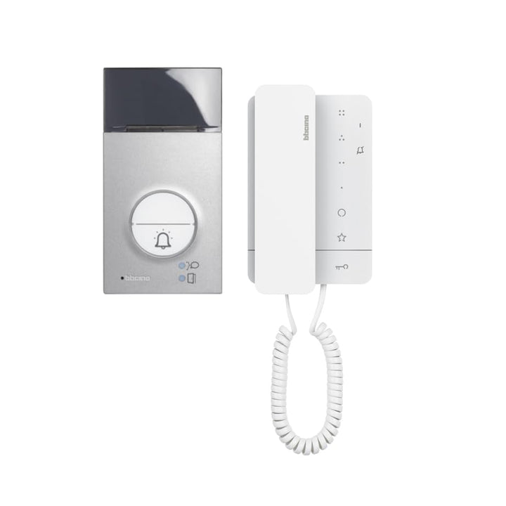 BTICINO, Audio-Türsprechanlage Set Flex’ONE, 2-Draht mit Türstation LINEA 3000, Netzgerät und Hausst