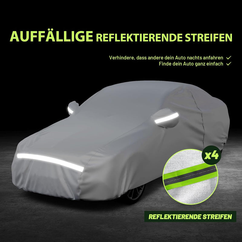 Favoto Autoabdeckung Vollgarage Auto Abdeckplane Staubdicht Wasserdicht Autohülle Autoplane Car Cove