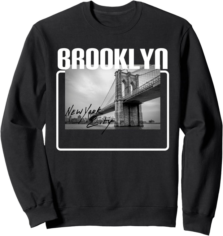 New York City Retro Brooklyn Bridge NYC - Brooklyn Sweatshirt