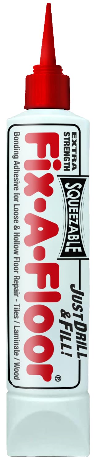 Fix-A-Floor Squeezy All-in-One Reparaturkleber für lose, hohle und knarrende Fliesen, Holz, LVT, LVP