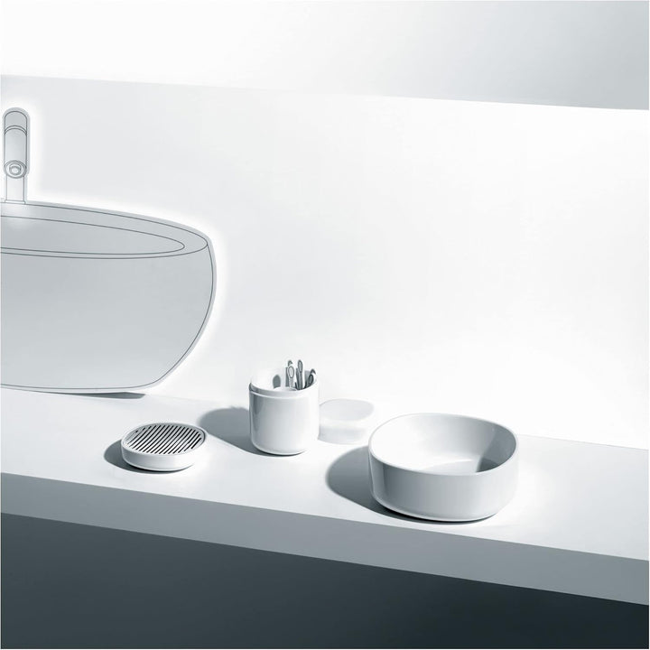 Alessi PL03 W Birillo, Zahnbürstenhalter Weiss, Weiß