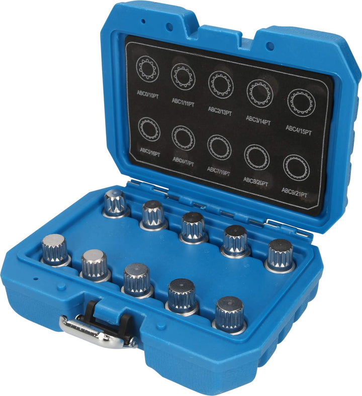 BRILLIANT TOOLS BT691310 Felgenschloss-Sortiment für VW, 10-tlg [Powered by KS TOOLS]