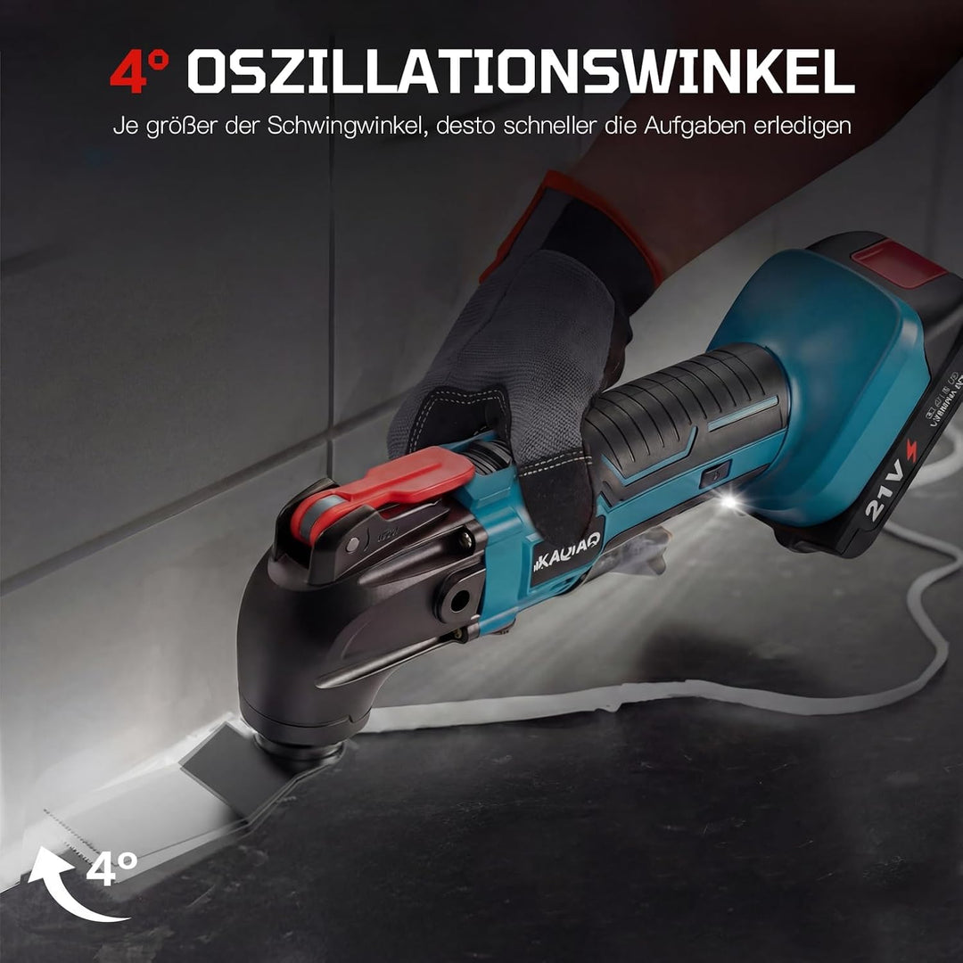 Oszillationswerkzeug Akku, Multifunktionswerkzeug Für Makita 18V Akku, 6 Einstellbare Geschwindigkei