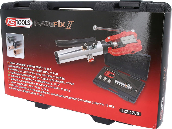 KS Tools 122.1260 Universal-Bördelgerät-Satz, 11-tlgFlarefix II Single, Single