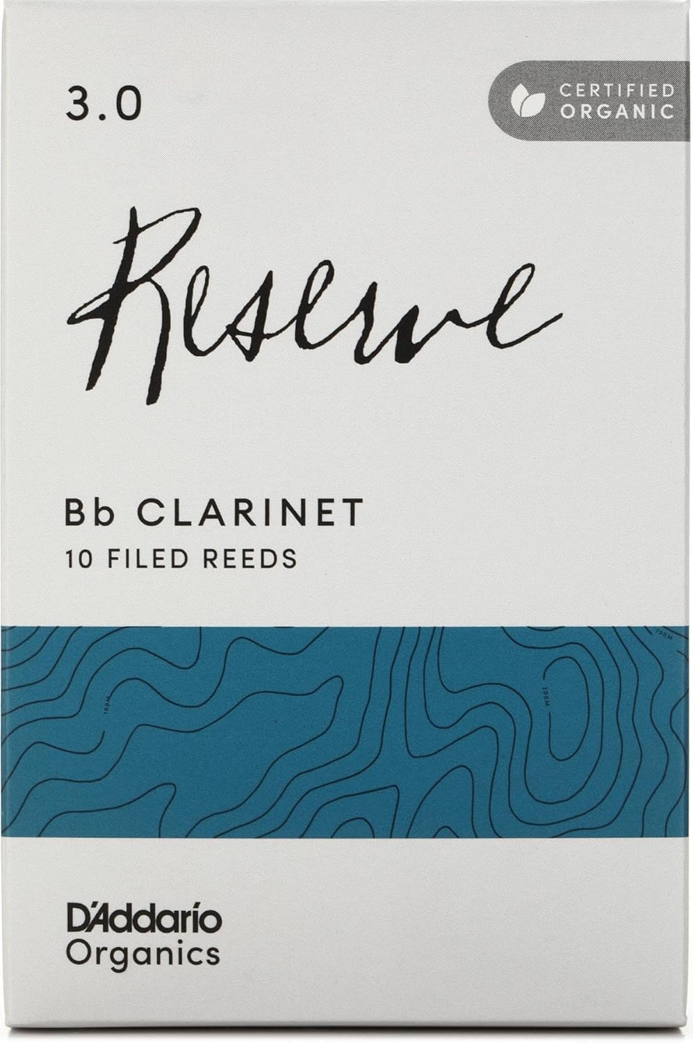D'Addario Organisch Reserve Bb Klarinettenblätter - Rohrblätter für Klarinette - Das erste und einzi