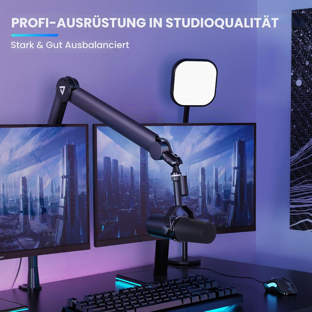 THRONMAX S8 Mikrofon arm, Mikrofonständer für Game Streaming und Broadcasting, Stabiler und universe
