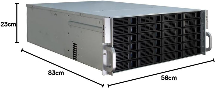 INTER-TECH IPC 4-HU-4424 Storage 19 Zoll 48,26 cm Gehaeuse Fuer professionelle Netzwerkloesungen