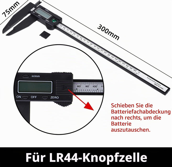 Elektronischer digitaler Messschieber, digitaler Messschieber mit langem Backenmesswerkzeug 0,1 mm m