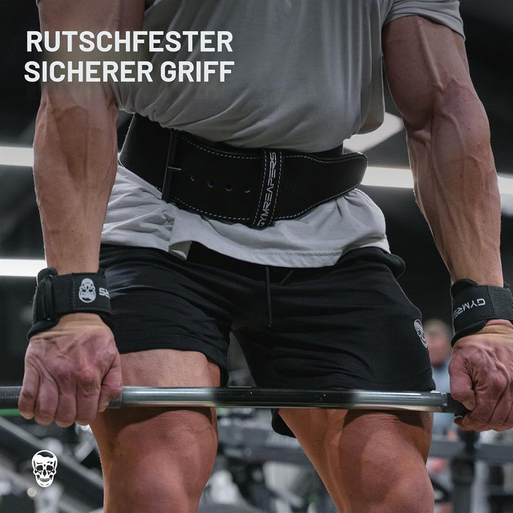 Gymreapers Weight Lifting Hooks (Pair), Heavy Duty Power Wrist Straps Hand Grip Support For Deadlift