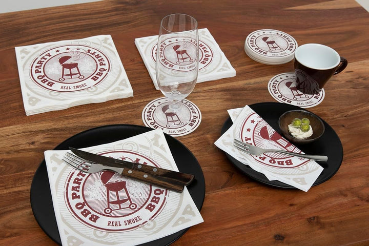 Bierdeckel aus Filzpappe/Karton Getränke-Untersetzer Ø 107mm rund oder 93x93mm eckig Party Feiern Ge