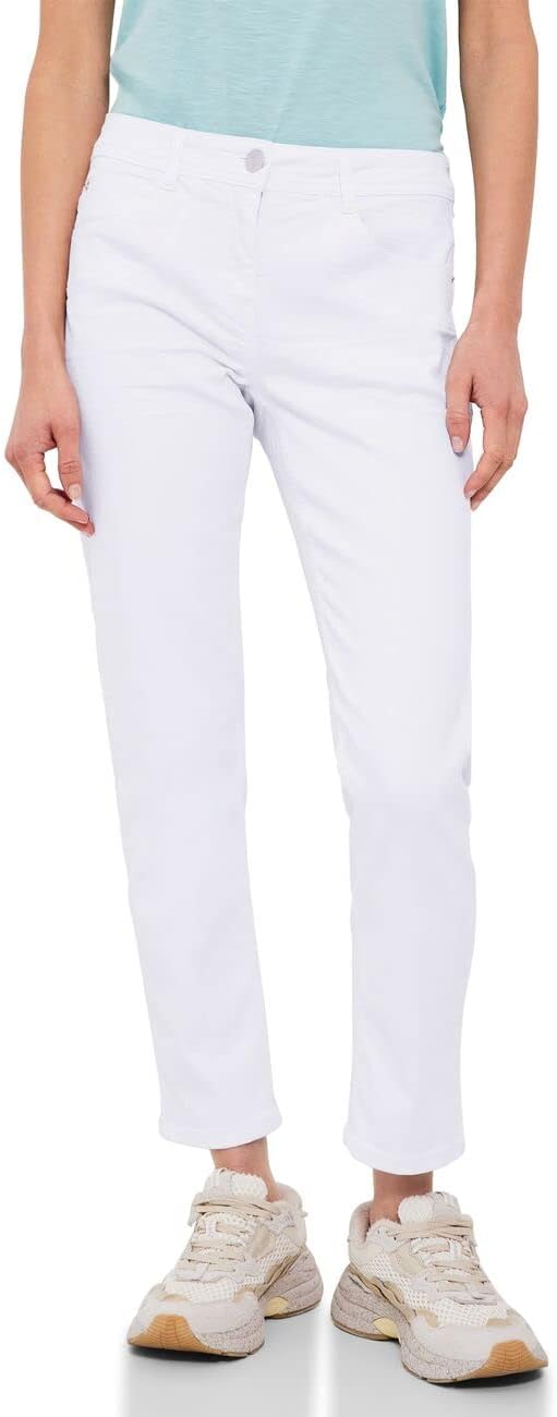 Cecil Damen Jeanshose Tapered 30W / 30L Weiss, 30W / 30L Weiss