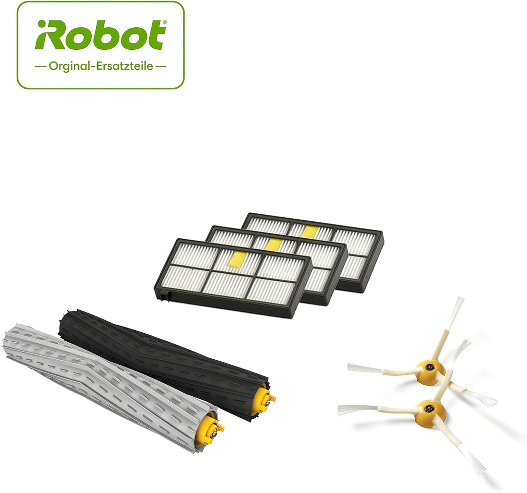 iRobot Offizielles Zubehör – Pflegeset für Roomba Serie 800 und 900 – 2 Seitenbürsten – 3 hocheffizi