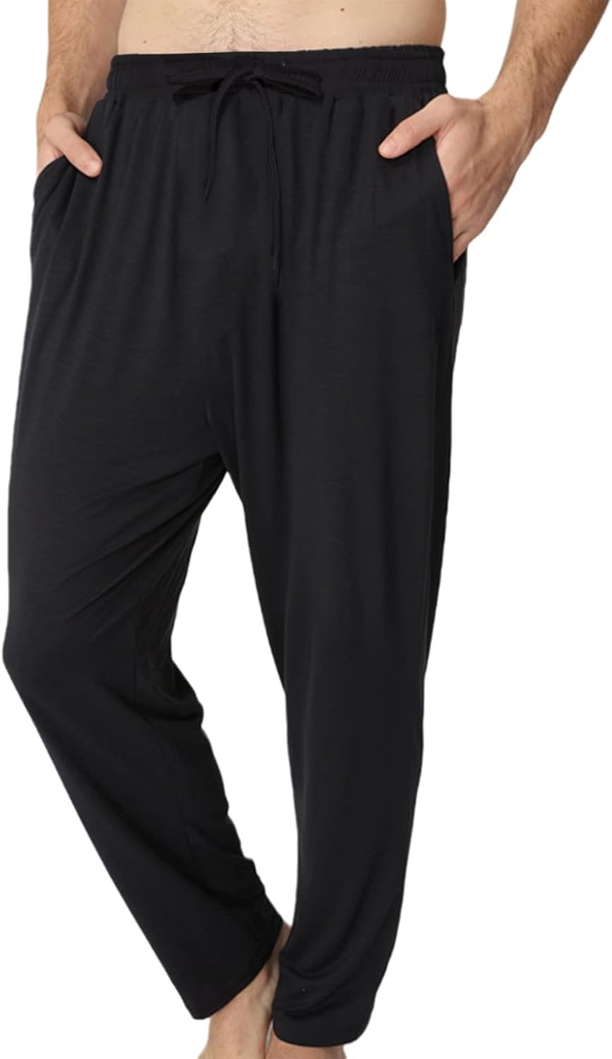 Chalier Cozy 2er Pack Pyjamahose Herren Kurz Modal Schlafanzughose Weich Verstellbare Taille, Beidse