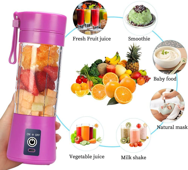 Mixer Smoothie Maker, Elektrischer USB-Entsafter Mixer, Tragbarer Mini-Mixer für Shakes und Smoothie