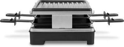 Wëasy Raclette- & Grill für 4 Personen LUGA40, abnehmbare Grillplatte, leicht zu reinigen, 4 Pfannen