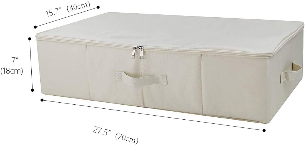 iwill CREATE PRO IKEA Style Fabric Folding Under Bed Aufbewahrungsbox Organizer mit Deckel, zusammen