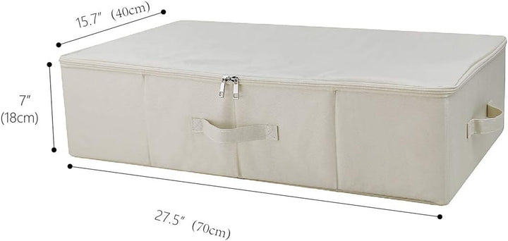 iwill CREATE PRO IKEA Style Fabric Folding Under Bed Aufbewahrungsbox Organizer mit Deckel, zusammen