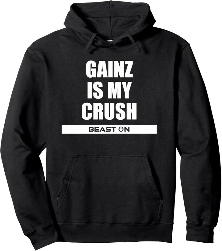 Gains is my Crush Lustige Fitness Motivation Gym Sprüche Pullover Hoodie