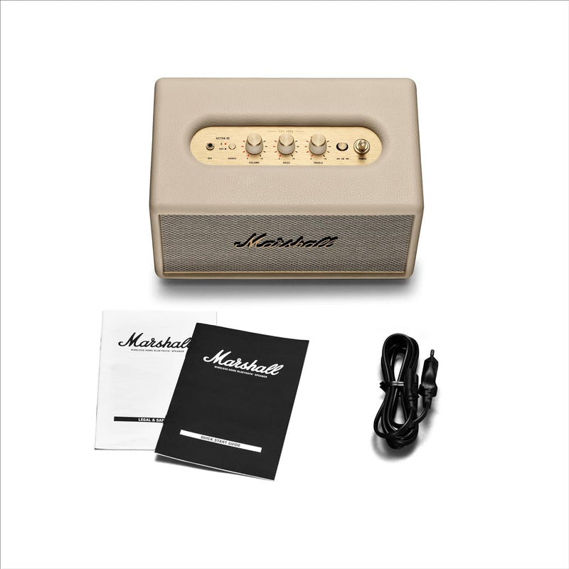 Marshall Acton III Bluetooth Lautsprecher, kabellos – Crème Cream Single, Cream Single