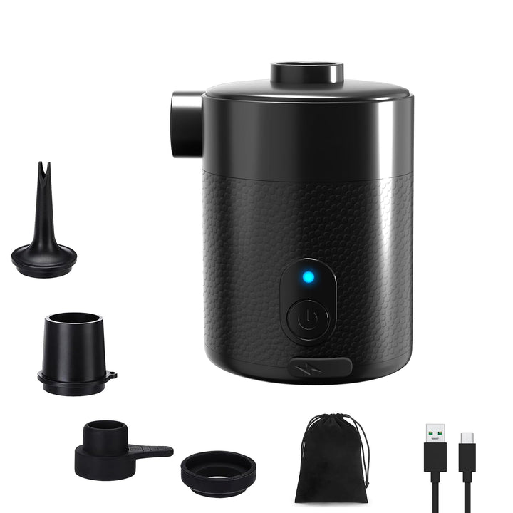 Mojimdo Mini Elektrische Luftpumpe Akku 4000 mAh – Tragbare Pumpe, 5000 Pa, 450 L/Min, Kabellos, 2-i