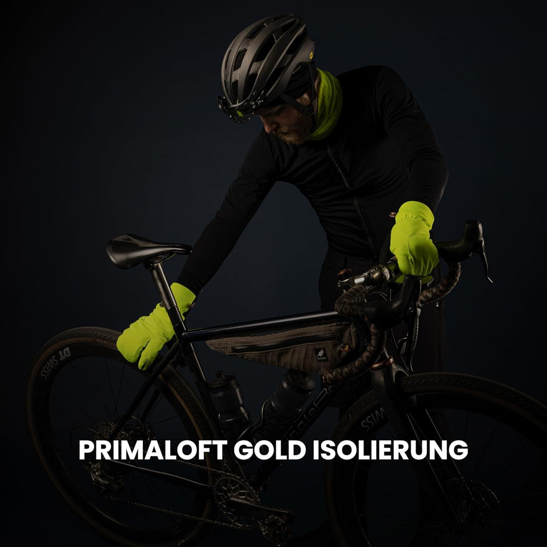 GripGrab Nordic 2 Winddichte Deep Winter 3-Finger Lobster Fahrradhandschuhe Gepolsterte Primaloft Ra