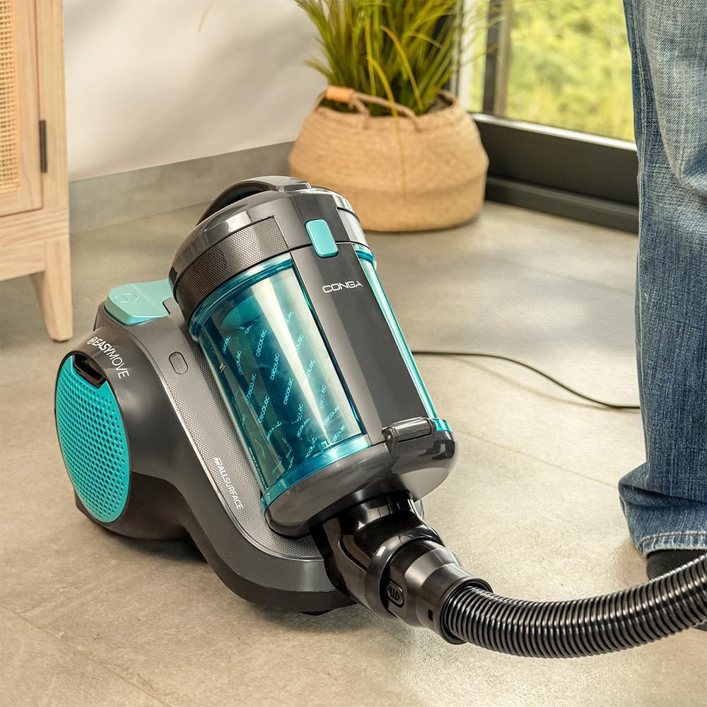 Cecotec Schlittenstaubsauger mit oder ohne Beutel Conga Rockstar Cyclonic Powerbag. 900W, Starke Sau