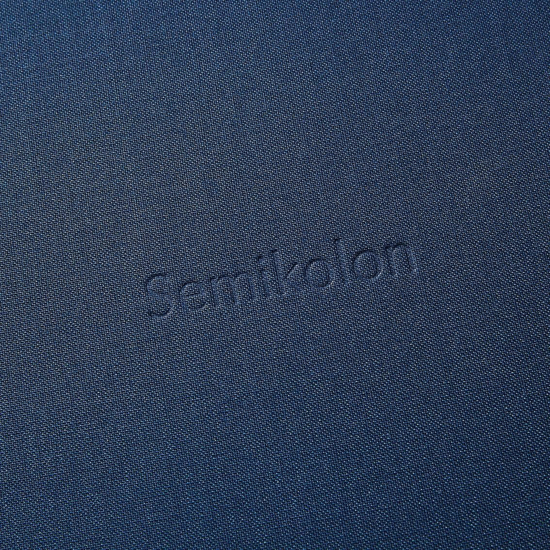 Semikolon 351232 Notizbuch Classic A4 blanko - 176 Seiten, cremeweisses Papier - Lesezeichen - marin