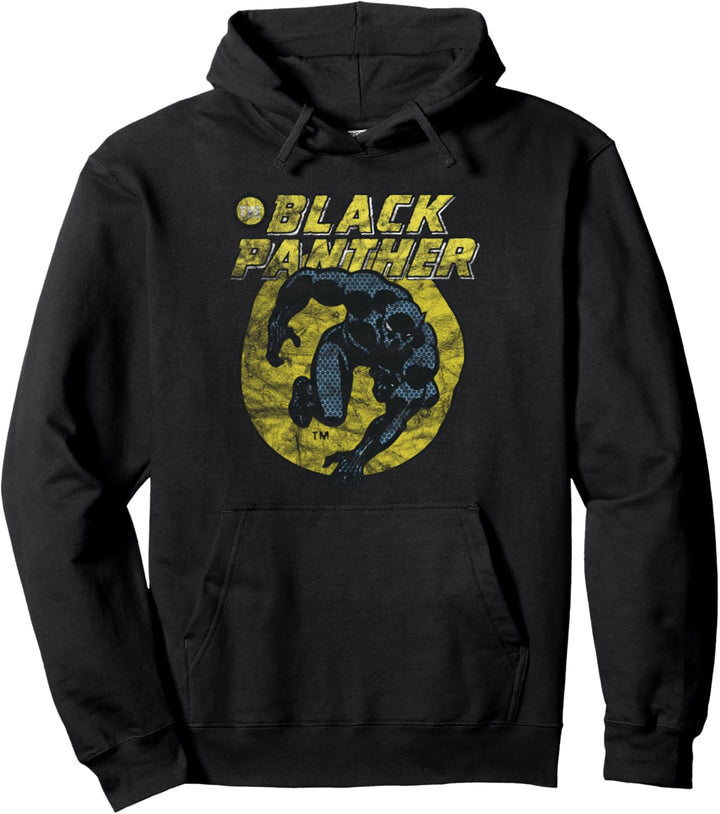 Marvel Black Panther Distressed Comic Pullover Hoodie