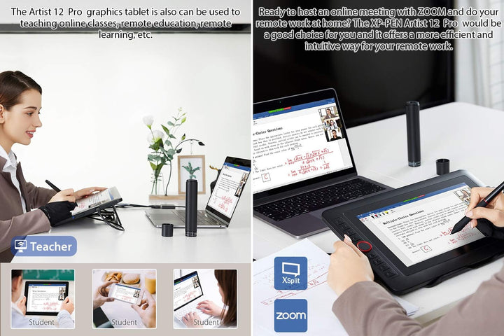 XP-PEN Artist 12 Pro Grafiktablett mit HD-IPS-Display, 11,6 Zoll (11,6 Zoll), Eingabestift mit 8192