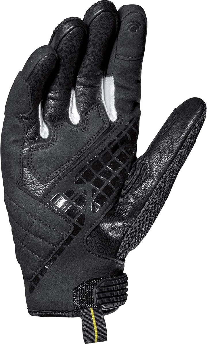 Spidi G-Carbon, Motorradhandschuhe, Farbe Schwarz-Weiss, Grösse XL, mit Resistiver Touchscreen-Funkt