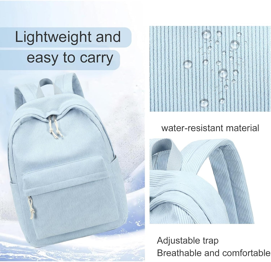 LOIDOU Rucksack für Teenager Mädchen Bookbags Kinderrucksack Kinder Schulrucksack mit Lunchpaket Fed