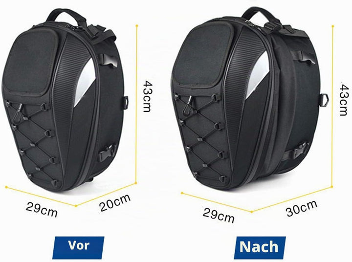 RYITGO Hecktasche Motorrad,Hecktasche Motorrad Wasserdicht,Motorrad-Sitztasche,Motorrad Rucksack Was