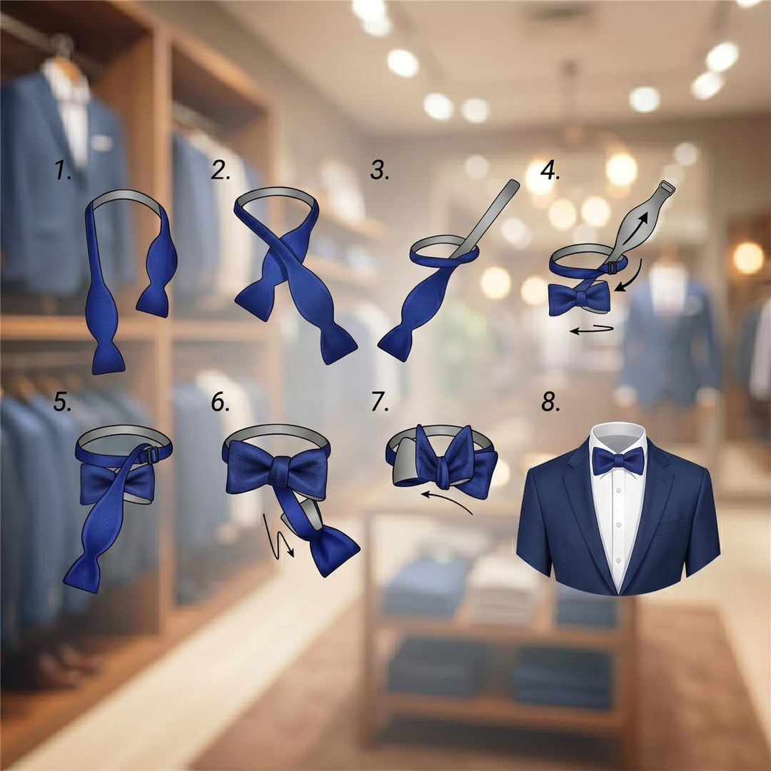 TigerTie Herren Selbstbinder Satin Fliege + Aufbewahrungsbox Blau Royalblau Leuchtblau, Blau Royalbl